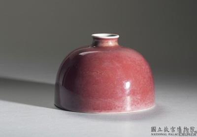 图片[2]-Flat bulbous vase with red glaze, Qing dynasty, Kangxi reign (1662-1722)-China Archive